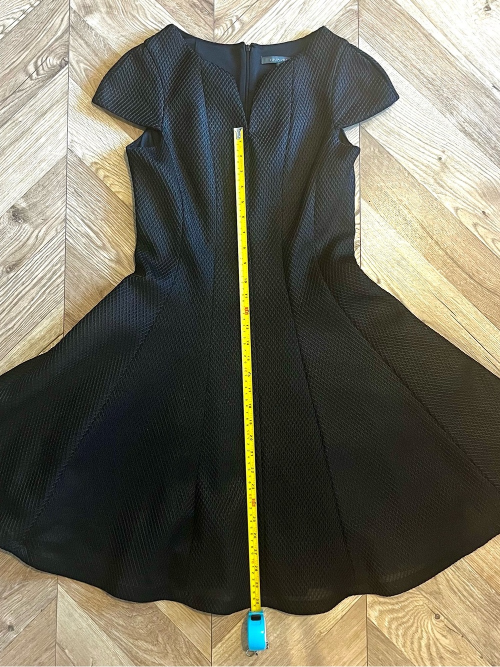 julia jordan Bronze Textured Fit-and-Flare Mini Dress Size 6 - Picture 5 of 8
